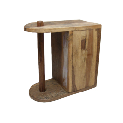 Stojak kuchenny z szufladkami drewno egzotyczne 30x31cm